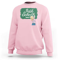 Back To School Sweatshirt Student Toddler Girl Green Board - Wonder Print Shop