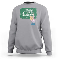 Back To School Sweatshirt Student Toddler Girl Green Board - Wonder Print Shop