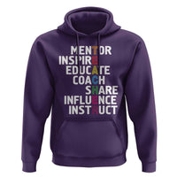 Inspirational Educator Teacher Hoodie Back To School Mentor Coach - Wonder Print Shop