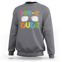 Pre-K Dude Sweatshirt First Day Of School Glasses Nerd - Wonder Print Shop