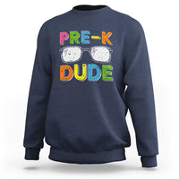 Pre-K Dude Sweatshirt First Day Of School Glasses Nerd - Wonder Print Shop