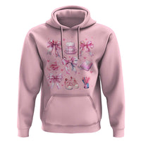 Coquette School Hoodie Pink Bow Heart Backpack Note Tape Pencil - Wonder Print Shop