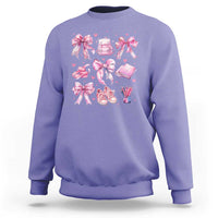 Coquette School Sweatshirt Pink Bow Heart Backpack Note Tape Pencil - Wonder Print Shop