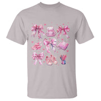 Coquette School T Shirt Pink Bow Heart Backpack Note Tape Pencil - Wonder Print Shop