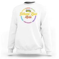 School Bus Aide Sweatshirt Back To School Matching Group Squad - Wonder Print Shop