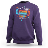 Game Over School Loading Sweatshirt Game Console Pencil End Summer - Wonder Print Shop