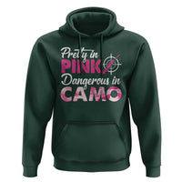 Funny Hunter Hoodie Pretty In Pink Dangerous In Camo Hunting - Wonder Print Shop