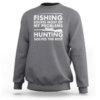 Funny Hunter Sweatshirt Fishing And Hunting Father's Day - Wonder Print Shop