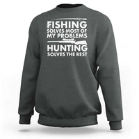 Funny Hunter Sweatshirt Fishing And Hunting Father's Day - Wonder Print Shop