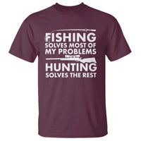 Funny Hunter T Shirt Fishing And Hunting Father's Day - Wonder Print Shop