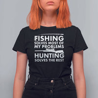 Funny Hunter T Shirt For Women Fishing And Hunting Father's Day - Wonder Print Shop