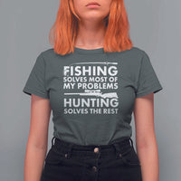 Funny Hunter T Shirt For Women Fishing And Hunting Father's Day - Wonder Print Shop