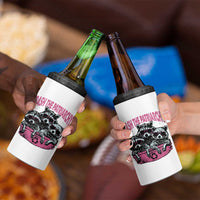 Funny Trash The Patriarchy 4 in 1 Can Cooler Tumbler Feral Feminist Racoon - Wonder Print Shop