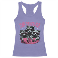 Funny Trash The Patriarchy Racerback Tank Top Feral Feminist Racoon - Wonder Print Shop