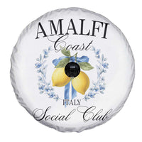 Amalfi Italy Coast Social Club Spare Tire Cover Coquette Bow Lemon Travel - Wonder Print Shop