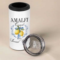 Amalfi Italy Coast Social Club 4 in 1 Can Cooler Tumbler Coquette Bow Lemon Travel - Wonder Print Shop