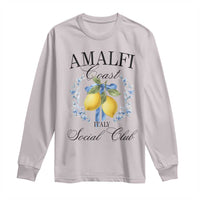 Amalfi Italy Coast Social Club Long Sleeve Shirt Coquette Bow Lemon Travel - Wonder Print Shop