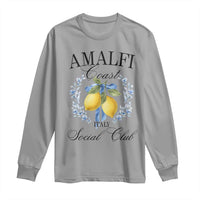 Amalfi Italy Coast Social Club Long Sleeve Shirt Coquette Bow Lemon Travel - Wonder Print Shop