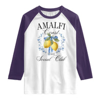 Amalfi Italy Coast Social Club Raglan Shirt Coquette Bow Lemon Travel - Wonder Print Shop