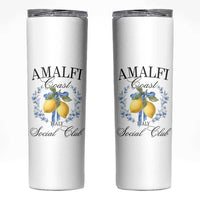 Amalfi Italy Coast Social Club Skinny Tumbler Coquette Bow Lemon Travel - Wonder Print Shop