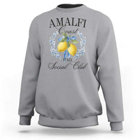 Amalfi Italy Coast Social Club Sweatshirt Coquette Bow Lemon Travel - Wonder Print Shop