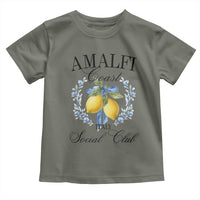 Amalfi Italy Coast Social Club Toddler T Shirt Coquette Bow Lemon Travel - Wonder Print Shop