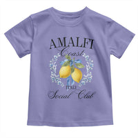 Amalfi Italy Coast Social Club Toddler T Shirt Coquette Bow Lemon Travel - Wonder Print Shop