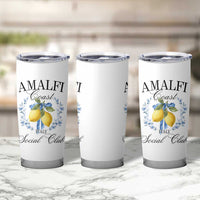 Amalfi Italy Coast Social Club Tumbler Cup Coquette Bow Lemon Travel - Wonder Print Shop