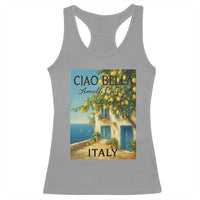 Italian Summer Amalfi Coast Racerback Tank Top Ciao Bella Italy Lemon - Wonder Print Shop
