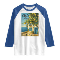Italian Summer Amalfi Coast Raglan Shirt Ciao Bella Italy Lemon - Wonder Print Shop