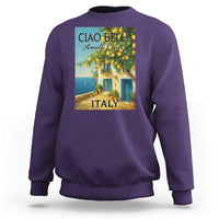 Italian Summer Amalfi Coast Sweatshirt Ciao Bella Italy Lemon - Wonder Print Shop
