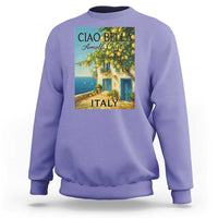 Italian Summer Amalfi Coast Sweatshirt Ciao Bella Italy Lemon - Wonder Print Shop