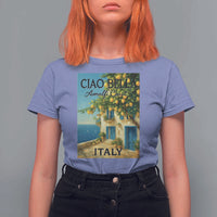 Italian Summer Amalfi Coast T Shirt For Women Ciao Bella Italy Lemon - Wonder Print Shop