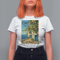 Italian Summer Amalfi Coast T Shirt For Women Ciao Bella Italy Lemon - Wonder Print Shop