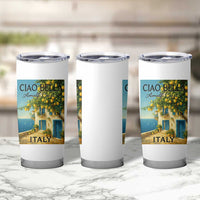 Italian Summer Amalfi Coast Tumbler Cup Ciao Bella Italy Lemon - Wonder Print Shop