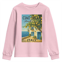Italian Summer Amalfi Coast Youth Sweatshirt Ciao Bella Italy Lemon - Wonder Print Shop