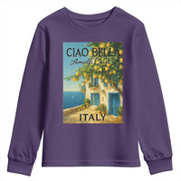 Italian Summer Amalfi Coast Youth Sweatshirt Ciao Bella Italy Lemon - Wonder Print Shop