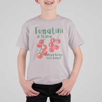 Italian Tomato T Shirt For Kid Tomatini Di Italia Vegetable Garden Lover - Wonder Print Shop