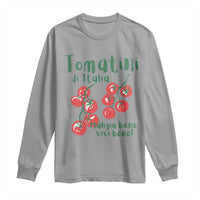 Italian Tomato Long Sleeve Shirt Tomatini Di Italia Vegetable Garden Lover - Wonder Print Shop