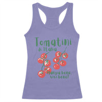 Italian Tomato Racerback Tank Top Tomatini Di Italia Vegetable Garden Lover - Wonder Print Shop