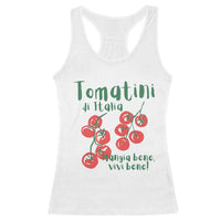 Italian Tomato Racerback Tank Top Tomatini Di Italia Vegetable Garden Lover - Wonder Print Shop