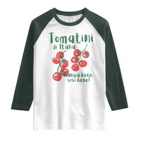 Italian Tomato Raglan Shirt Tomatini Di Italia Vegetable Garden Lover - Wonder Print Shop