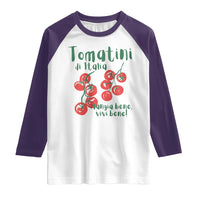Italian Tomato Raglan Shirt Tomatini Di Italia Vegetable Garden Lover - Wonder Print Shop