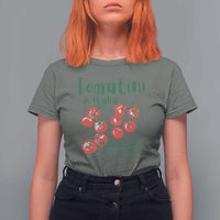 Italian Tomato T Shirt For Women Tomatini Di Italia Vegetable Garden Lover - Wonder Print Shop