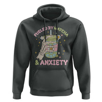 Funny Fueled By Matcha And Anxiety Hoodie Matcha Lover - Wonder Print Shop