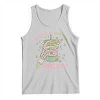 Funny Fueled By Matcha And Anxiety Tank Top Matcha Lover - Wonder Print Shop