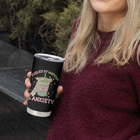 Funny Fueled By Matcha And Anxiety Tumbler Cup Matcha Lover - Wonder Print Shop
