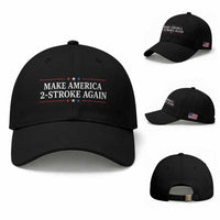 Funny 2 Stroke Motocross Lover Baseball Cap Make America 2 Stroke Again