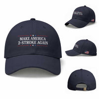 Funny 2 Stroke Motocross Lover Baseball Cap Make America 2 Stroke Again