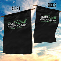 Make Algae Great Again Garden Flag Funny Political Satire Lincoln Reflecting Pool